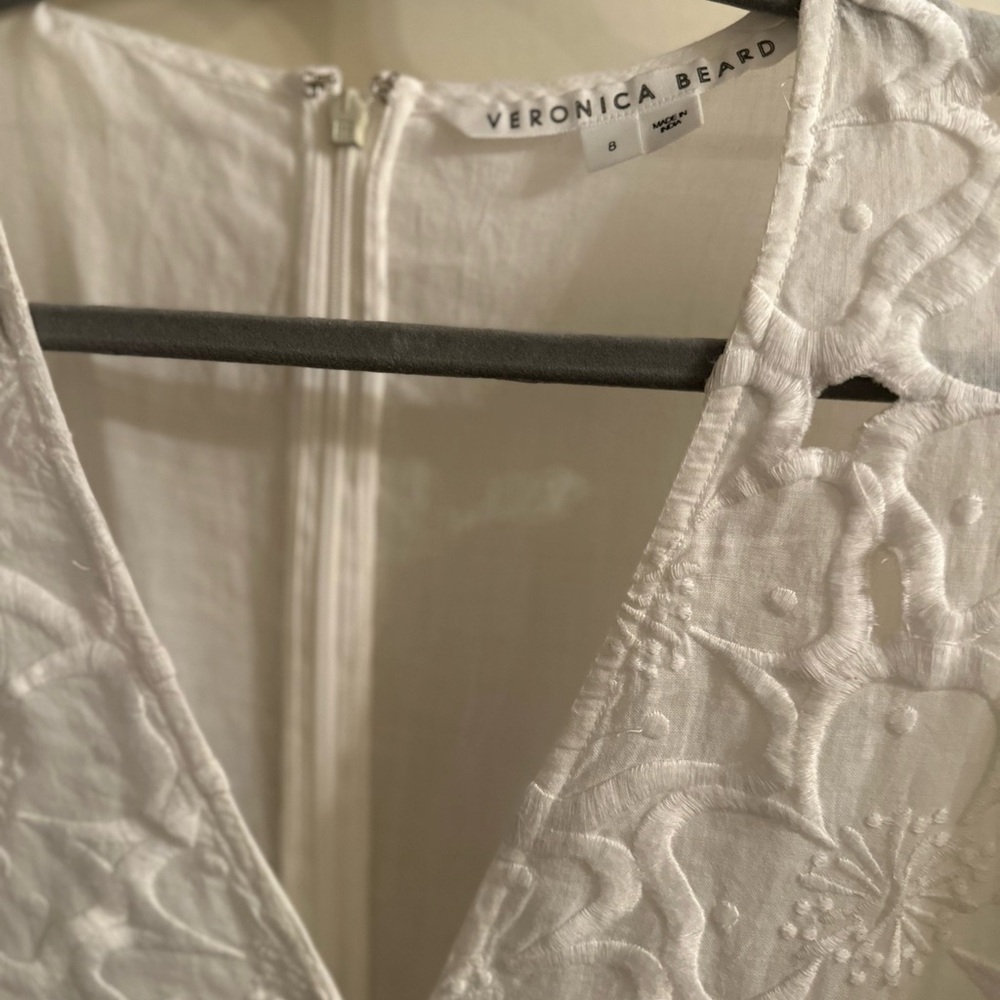 Veronica Beard Cream Eyelet Maxi Dress - Picture 6 of 8